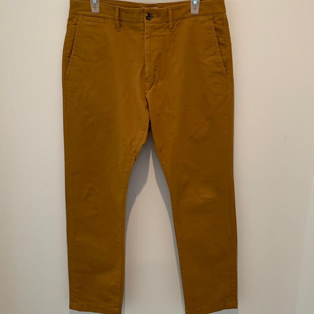 Goodfellow & Co size 33x30 chino mustard yellow pants